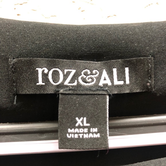 Roz & Ali Black/Pink/White Floral Sheath Dress - Picture 9 of 16